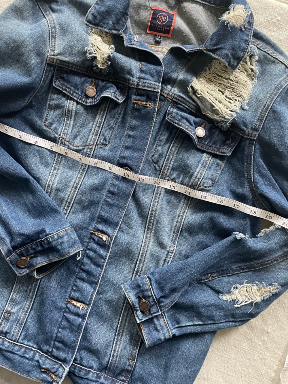 Shredded Jean Jacket - Picture 2 of 7